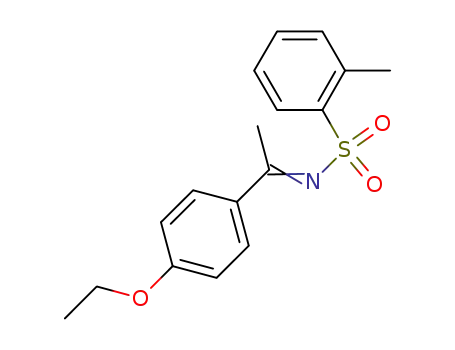 Molecular Structure of 1228275-18-0 (N-[1-(4-ethoxyphenyl)-ethylidene]-2-methyl-benzenesulfonamide)