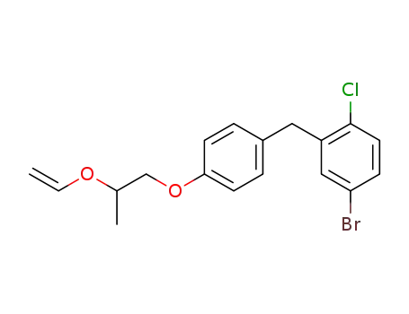 4-bromo-1-chloro-2-(4-(2-(vinyloxy)propoxy)benzyl)benzene
