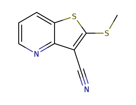Thieno[3,2-b]pyridine-3-carbonitrile, 2-(methylthio)-