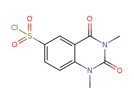 Molecular Structure of 773877-44-4 (1,3-DIMETHYL-2,4-DIOXO-1,2,3,4-TETRAHYDRO-QUINAZOLINE-6-SULFONYL CHLORIDE)