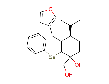 (R)-3-Furan-3-ylmethyl-1-hydroxymethyl-4-isopropyl-2-phenylselanyl-cyclohexanol