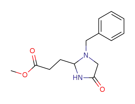 methyl 1-benzyl-4-oxo-2-imidazolidinepropanoate