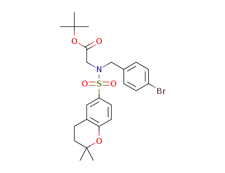 tert-butyl 2-(N-(4-bromobenzyl)-2,2-dimethylchroman-6-sulfonamido)acetate