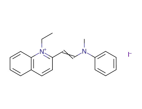Molecular Structure of 76529-17-4 (Quinolinium, 1-ethyl-2-[2-(methylphenylamino)ethenyl]-, iodide)