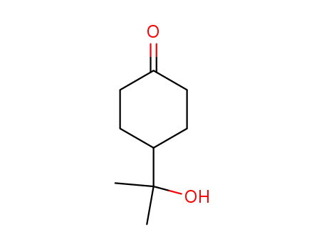 Molecular Structure of 17328-67-5 (Cyclohexanone, 4-(1-hydroxy-1-methylethyl)-)