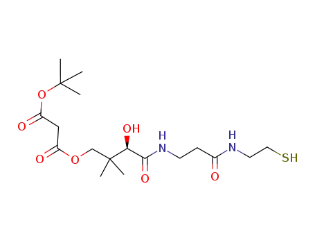 malonic acid <i>tert</i>-butyl ester 3-hydroxy-3-[2-(2-mercapto-ethylcarbamoyl)-ethylcarbamoyl]-2,2-dimethyl-propyl ester