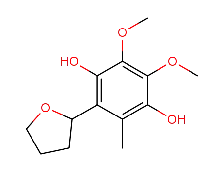 2,3-Dimethoxy-5-methyl-6-(tetrahydro-furan-2-yl)-benzene-1,4-diol