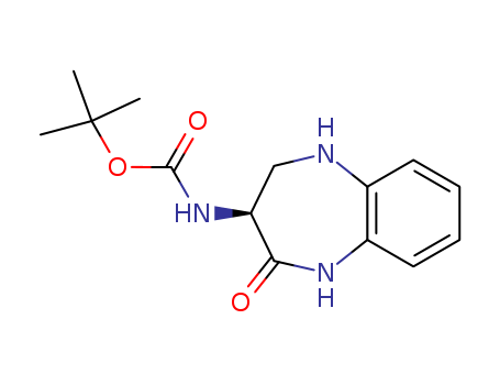 Carbamic acid,
[(3S)-2,3,4,5-tetrahydro-2-oxo-1H-1,5-benzodiazepin-3-yl]-,
1,1-dimethylethyl ester