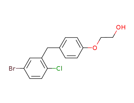 Molecular Structure of 1118566-50-9 (2-(4-(5-bromo-2-chlorobenzyl)phenoxy)ethanol)