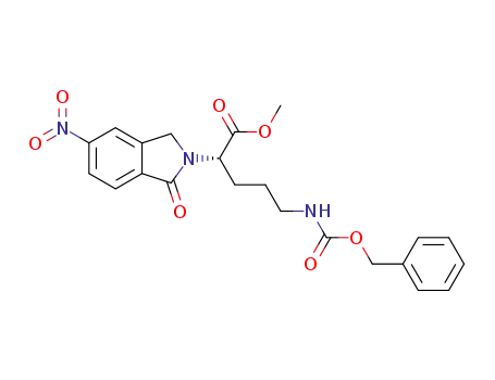 methyl 2-L-(2,3-dihydro-5-nitro-1-oxo-2(1H)-isoindolyl)-5-[N-(benzyloxycarbonyl)amino]pentanoate
