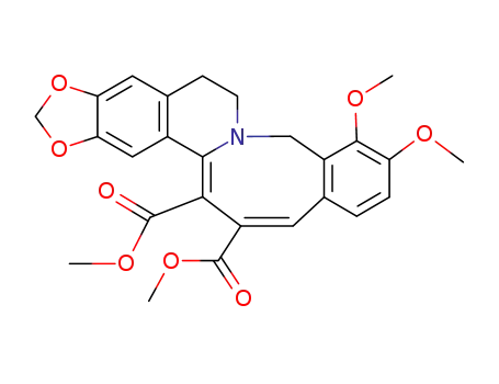 3,4-dimethoxy-7,8-dihydro-5<i>H</i>-benzo[6,7]azocino[2,1-<i>a</i>][1,3]dioxolo[4,5-<i>g</i>]isoquinoline-14,15-dicarboxylic acid dimethyl ester