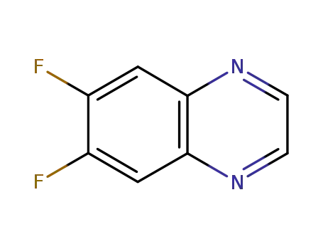 Molecular Structure of 215734-58-0 (Quinoxaline, 6,7-difluoro-)