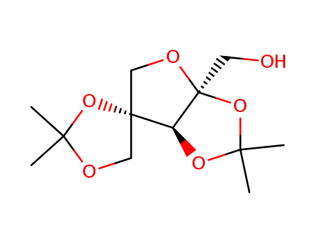 4-C-(hydroxymethyl)-2,3:4,4<sup>1</sup>-di-O-isopropylidene-β-DL-threo-pentulofuranose