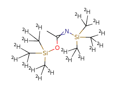Molecular Structure of 203784-65-0 (N,O-BIS(TRIMETHYL-D9-SILYL)ACETAMIDE)