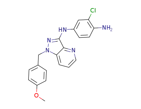 2-chloro-N<sup>4</sup>-[1-(4-methoxybenzyl)-1H-pyrazolo[4,3-b]pyridin-3-yl]benzene-1,4-diamine