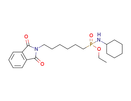 ethyl N-cyclohexyl-P-(6-(1,3-dioxoisoindolin-2-yl)hexyl)phosphonamidate