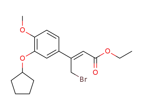 (Z)-ethyl 4-bromo-3-(3-(cyclopentyloxy)-4-methoxyphenyl)but-2-enoate