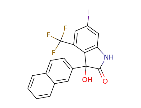 4-Trifluoromethyl-6-iodo-3-hydroxy-3-(2-naphthyl)oxindole