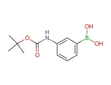 Molecular Structure of 380430-68-2 ((3-BOC-AMINOPHENYL)BORONIC ACID)