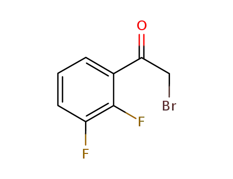 Molecular Structure of 886762-77-2 (2-Bromo-2',3'-difluoroacetophenone, 2-Bromo-1-(2,3-difluorophenyl)ethan-1-one)
