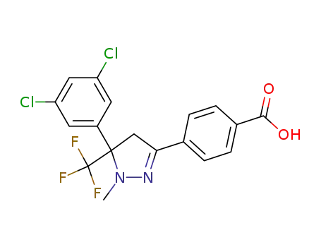 4-[5-(3,5-dichlorophenyl)-4,5-dihydro-1-methyl-5-(trifluoromethyl)-1H-pyrazol-3-yl]benzoic acid