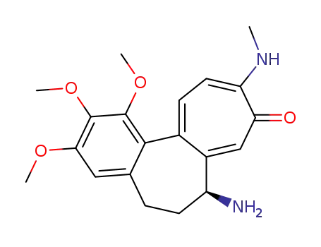 Molecular Structure of 114099-32-0 (N-deacetyl-10-methylamino-10-demethoxycolchicine)