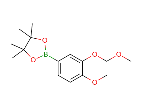 Molecular Structure of 1352336-46-9 (2-[4-methoxy-3-(methoxymethoxy)phenyl]-4,4,5,5-tetramethyl-1,3,2-dioxaborolane)