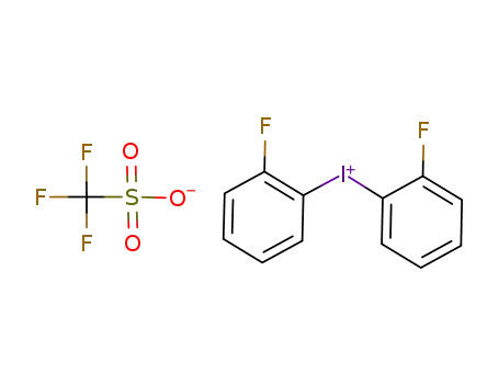 Molecular Structure of 1034369-95-3 (bis(2-fluorophenyl)iodonium trifluoromethanesulfonate)