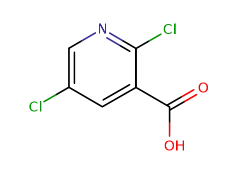 Molecular Structure of 59782-85-3 (2,5-Dichloronicotinic acid)