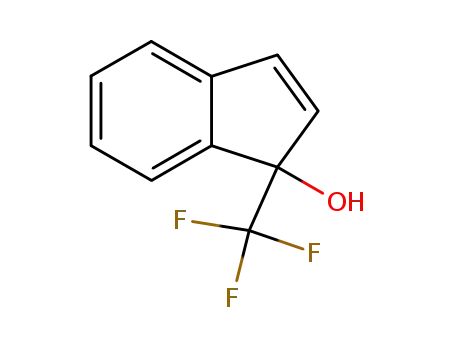 Molecular Structure of 185255-38-3 (1H-Inden-1-ol, 1-(trifluoromethyl)-)