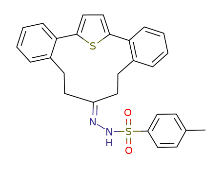 13,14,16,17-tetrahydro-5,8-epithiodibenzo<a,g>cyclotridecen-15-one p-tosylhydrazone