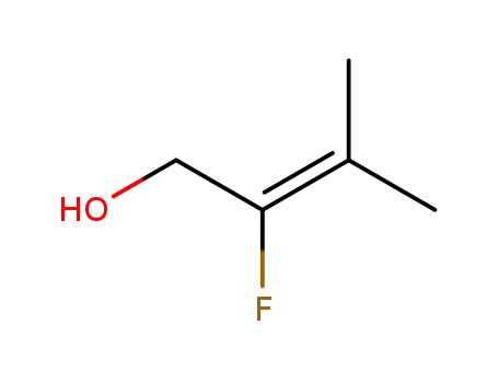 Molecular Structure of 2356-08-3 (2-Buten-1-ol, 2-fluoro-3-methyl-)