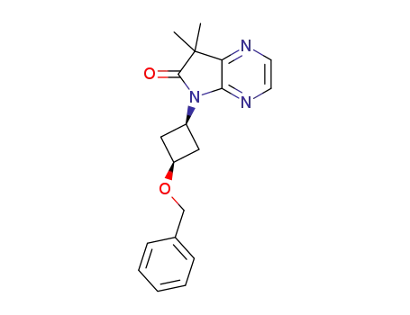 5-(cis-3-(benzyloxy)cyclobutyl)-7,7-dimethyl-5H-pyrrolo[2,3-b]pyrazin-6(7H)-one