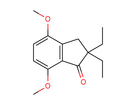 Molecular Structure of 1649451-37-5 (2,2-diethyl-4,7-dimethoxyindane-1-one)