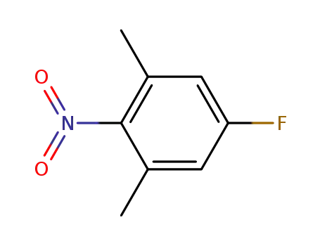 Molecular Structure of 315-12-8 (5-Fluoro-1,3-dimethyl-2-nitrobenzene, 98%)
