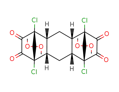 Molecular Structure of 308820-28-2 ((1R,4S,4aS,5R,8S,8aS,9aR,10aR)-1,4,5,8-Tetrachloro-11,11,12,12-tetramethoxy-octahydro-1,4;5,8-dimethano-anthracene-2,3,6,7-tetraone)
