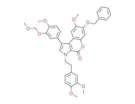 7-benzyloxy-3-[2-(3,4-dimethoxyphenyl)ethyl]-8-methoxy-1-[4-methoxy-3-(methoxymethoxy)phenyl]-[1]benzopyrano[3,4-b]pyrrol-4(3H)-one