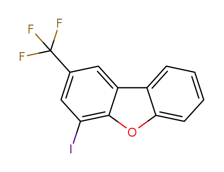 Molecular Structure of 1402853-13-7 (4-iodo-2-trifluoromethyldibenzofuran)