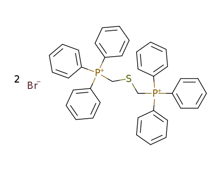 Molecular Structure of 4973-47-1 (Phosphonium, [thiobis(methylene)]bis[triphenyl-, dibromide)