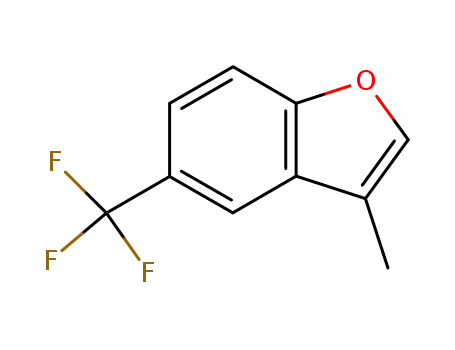 Molecular Structure of 463976-22-9 (3-methyl-5-(trifluoromethyl)benzofuran)