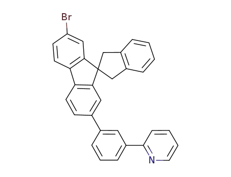 Pyridine,
2-[3-(7-bromo-1',3'-dihydrospiro[9H-fluorene-9,2'-[2H]inden]-2-yl)phenyl
]-