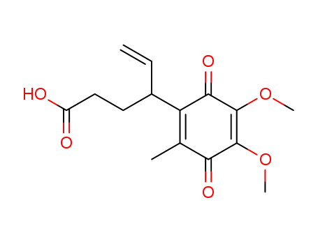 2,3-Dimethoxy-5-methyl-6-(3'-carboxy-1'-vinylpropyl)-1,4-benzoquinone