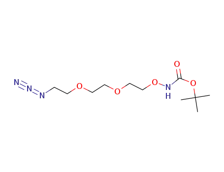 Molecular Structure of 252378-68-0 (Boc-Aminooxy-PEG2-Azide)