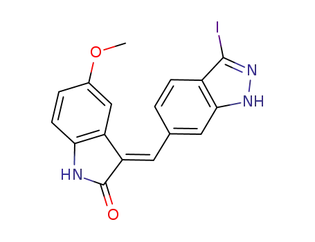 (E)-3-((3-iodo-1H-indazol-6-yl)methylene)-5-methoxyindolin-2-one