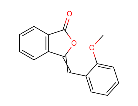 Molecular Structure of 63400-76-0 (1(3H)-Isobenzofuranone, 3-[(2-methoxyphenyl)methylene]-)