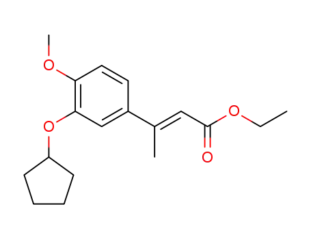 (E)-ethyl 3-(3-(cyclopentyloxy)-4-methoxyphenyl)but-2-enoate