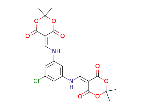 5-chloro-1,3-bis-[(2,2-dimethyl-4,6-dioxo-1,3-dioxan-5-ylidenemethyl)amino]benzene