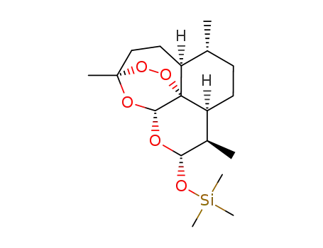 Molecular Structure of 255731-10-3 (10α-(trimethylsilyloxy)dihydroartemisinin)