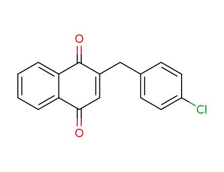Molecular Structure of 70557-76-5 (2-(4-chlorobenzyl)-1,4-naphthoquinone)