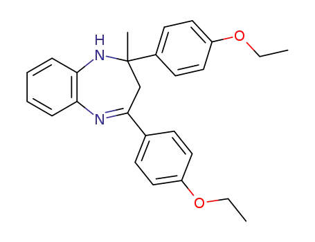 Molecular Structure of 375358-97-7 (2-methyl-2,4-bis(4-ethoxyphenyl)-2,3-dihydro-1H-1,5-benzodiazepine)